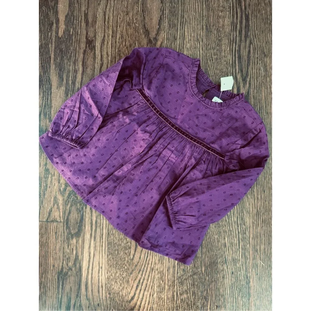 NEW Gap Kids Girls XS (4/5) Swiss Dot Top